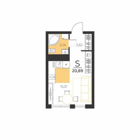 20,9 м², 1-комнатная квартира 3 258 840 ₽ - изображение 4