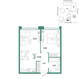 41,3 м², 2-комнатная квартира 6 890 000 ₽ - изображение 31