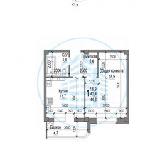 Квартира 44,6 м², 1-комнатная - изображение 2