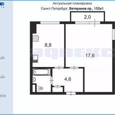 Квартира 34,1 м², 1-комнатная - изображение 2