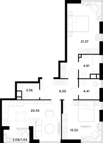 71,2 м², 2-комнатная квартира 26 800 000 ₽ - изображение 150