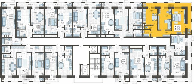 65,2 м², 3-комнатная квартира 6 950 000 ₽ - изображение 102