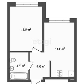 Квартира 37,3 м², 1-комнатная - изображение 1