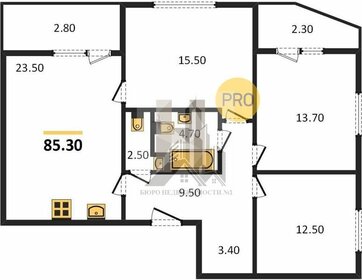 78,4 м², 3-комнатная квартира 19 000 000 ₽ - изображение 75