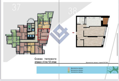Квартира 69,3 м², 2-комнатная - изображение 1