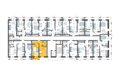 40,1 м², 1-комнатная квартира 8 500 000 ₽ - изображение 65