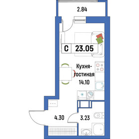 23,5 м², квартира-студия 4 200 000 ₽ - изображение 6