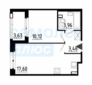 Квартира 36,1 м², 1-комнатная - изображение 1