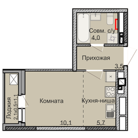 25 м², квартира-студия 2 552 000 ₽ - изображение 19