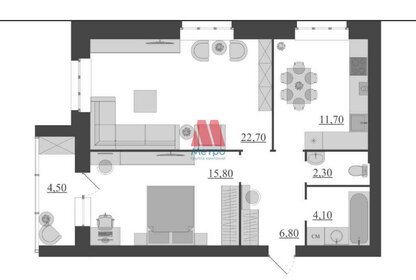 90,1 м², 3-комнатная квартира 7 478 300 ₽ - изображение 35