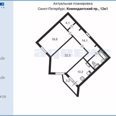 Квартира 72,1 м², 2-комнатная - изображение 2