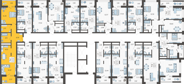 87,3 м², 2-комнатная квартира 17 900 000 ₽ - изображение 123