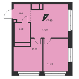 48 м², 2-комнатная квартира 5 600 000 ₽ - изображение 16