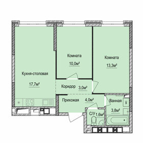 Квартира 53,4 м², 2-комнатная - изображение 1