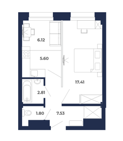 39,1 м², 1-комнатная квартира 4 600 000 ₽ - изображение 51