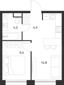 33,1 м², 1-комнатная квартира 9 916 503 ₽ - изображение 16