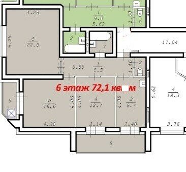 82 м², 3-комнатная квартира 9 000 000 ₽ - изображение 1