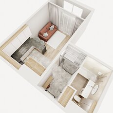 Квартира 30,3 м², студия - изображение 5