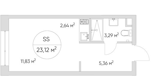 23 м², апартаменты-студия 9 042 774 ₽ - изображение 38