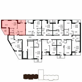 44,2 м², 1-комнатная квартира 5 334 200 ₽ - изображение 19