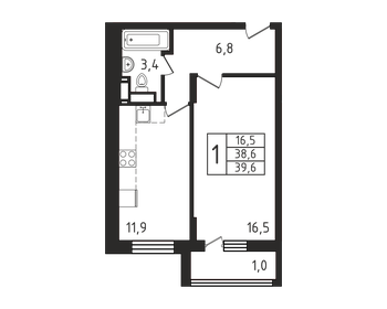 31 м², 1-комнатная квартира 4 500 000 ₽ - изображение 92