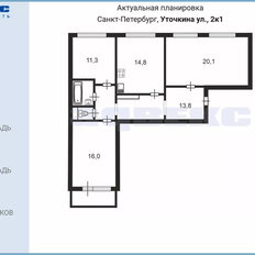 Квартира 79,6 м², 3-комнатная - изображение 1