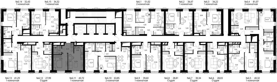 38,4 м², 1-комнатная квартира 11 299 999 ₽ - изображение 142