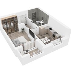 Квартира 38,1 м², 1-комнатная - изображение 3