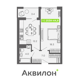 44,6 м², 1-комнатные апартаменты 11 099 258 ₽ - изображение 19