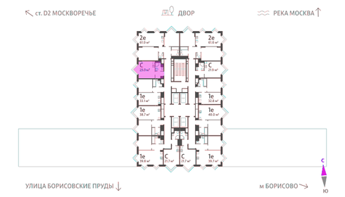 26,1 м², квартира-студия 11 840 734 ₽ - изображение 40