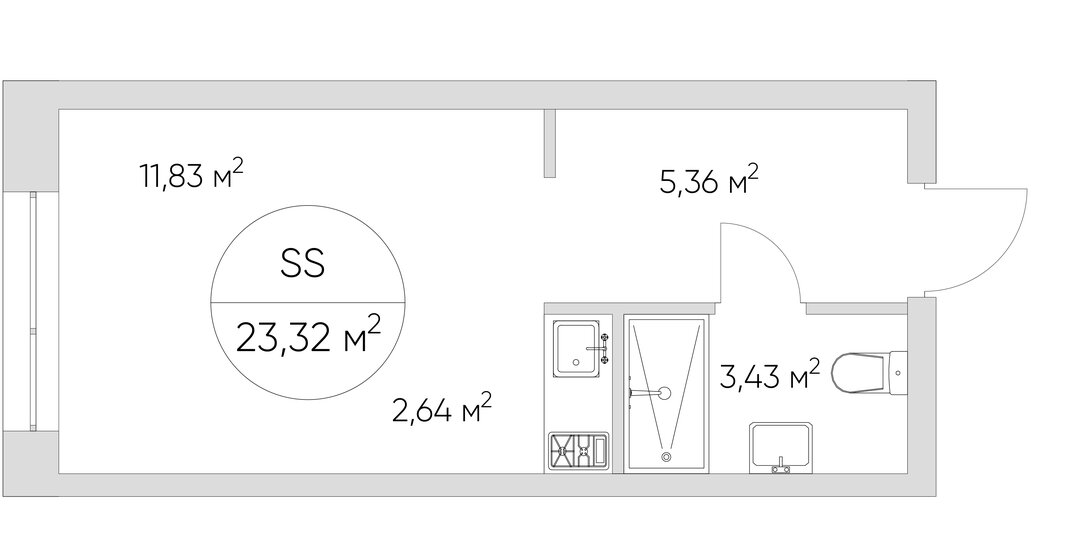 23 м², апартаменты-студия 9 123 413 ₽ - изображение 48