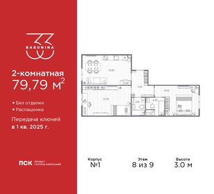 85 м², 2-комнатная квартира 28 000 000 ₽ - изображение 62