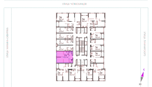 Квартира 51,7 м², 2-комнатная - изображение 2