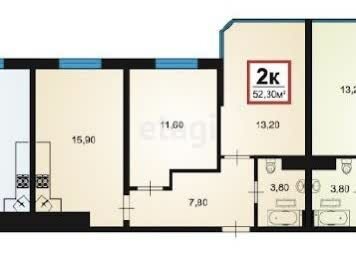 53 м², 2-комнатная квартира 8 690 000 ₽ - изображение 107