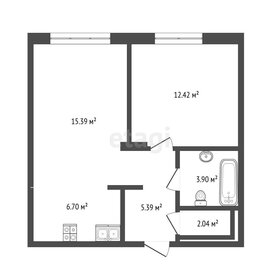 Квартира 45,8 м², 1-комнатная - изображение 1