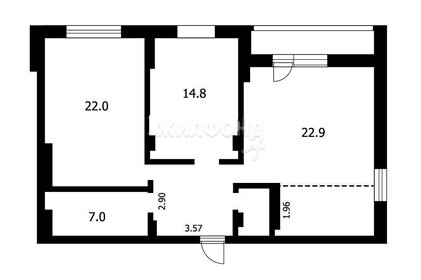 Квартира 85,1 м², 3-комнатная - изображение 1