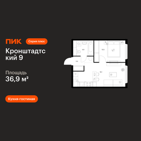 Квартира 36,9 м², 1-комнатная - изображение 1