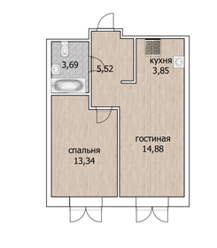 40,9 м², 2-комнатная квартира 9 963 300 ₽ - изображение 23