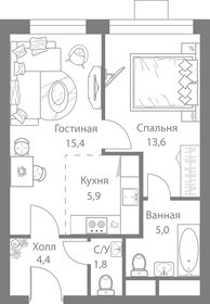 54 м², 3-комнатная квартира 12 300 000 ₽ - изображение 80