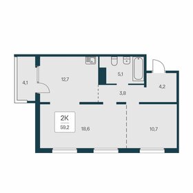 54,3 м², 2-комнатная квартира 6 700 000 ₽ - изображение 89