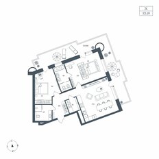 Квартира 101,5 м², 2-комнатная - изображение 5