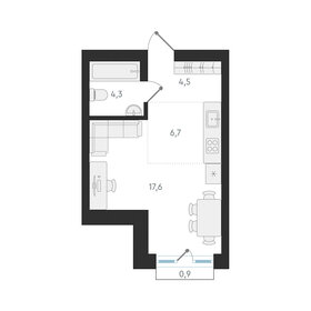 33,1 м², квартира-студия 5 900 000 ₽ - изображение 27