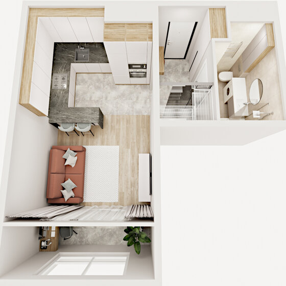 30,3 м², квартира-студия 3 060 300 ₽ - изображение 31