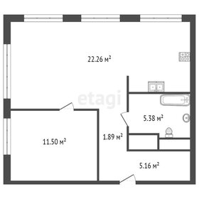 Квартира 46,2 м², 1-комнатная - изображение 2