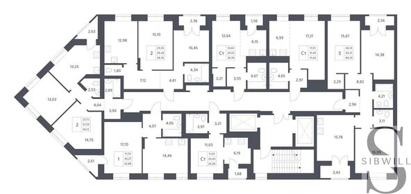 38,9 м², 1-комнатная квартира 4 730 000 ₽ - изображение 69