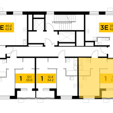 Квартира 33,4 м², 1-комнатная - изображение 2