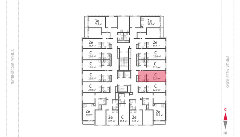 32,9 м², квартира-студия 1 490 000 ₽ - изображение 66