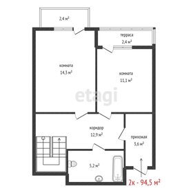 Квартира 94,5 м², 2-комнатная - изображение 2