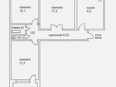 64 м², 3-комнатная квартира 7 000 000 ₽ - изображение 106