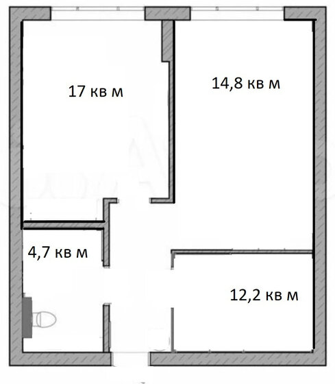 49 м², 1-комнатная квартира 7 100 000 ₽ - изображение 32